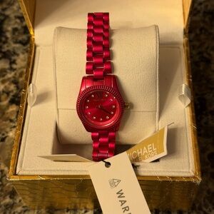 Michael Kors Vibrant Red Women's Watch